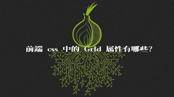 前端 css 中的 Grid 属性有哪些？