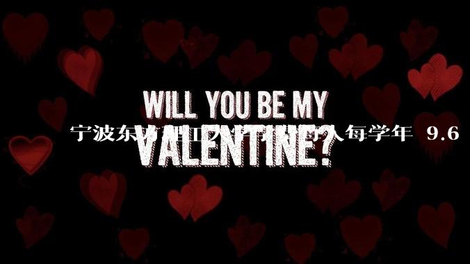 宁波东方理工大学学费每人每学年 9.6 万，为什么会这么贵？