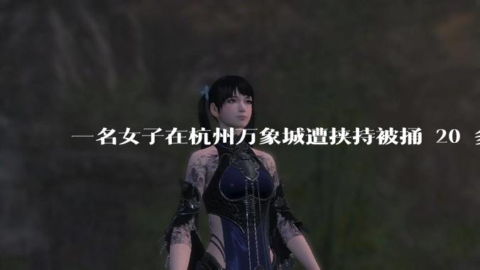 一名女子在杭州万象城遭挟持被捅 20 多刀，隆胸***体救了一命，这反映出哪些公安系统的问题？